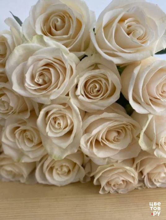 Белые розы - соберите свой букет 